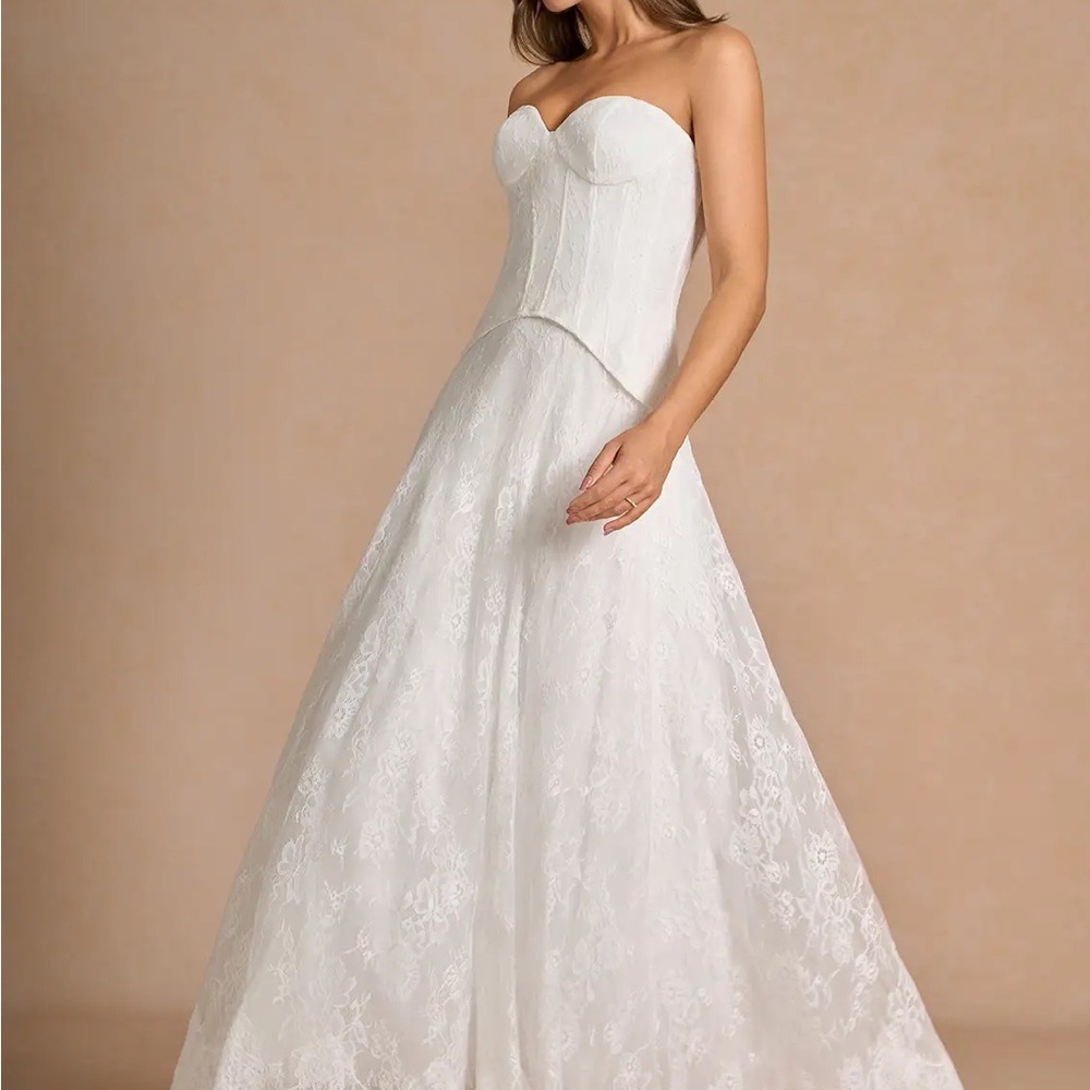 Azazie White Lace Two-Piece Set - bridal event